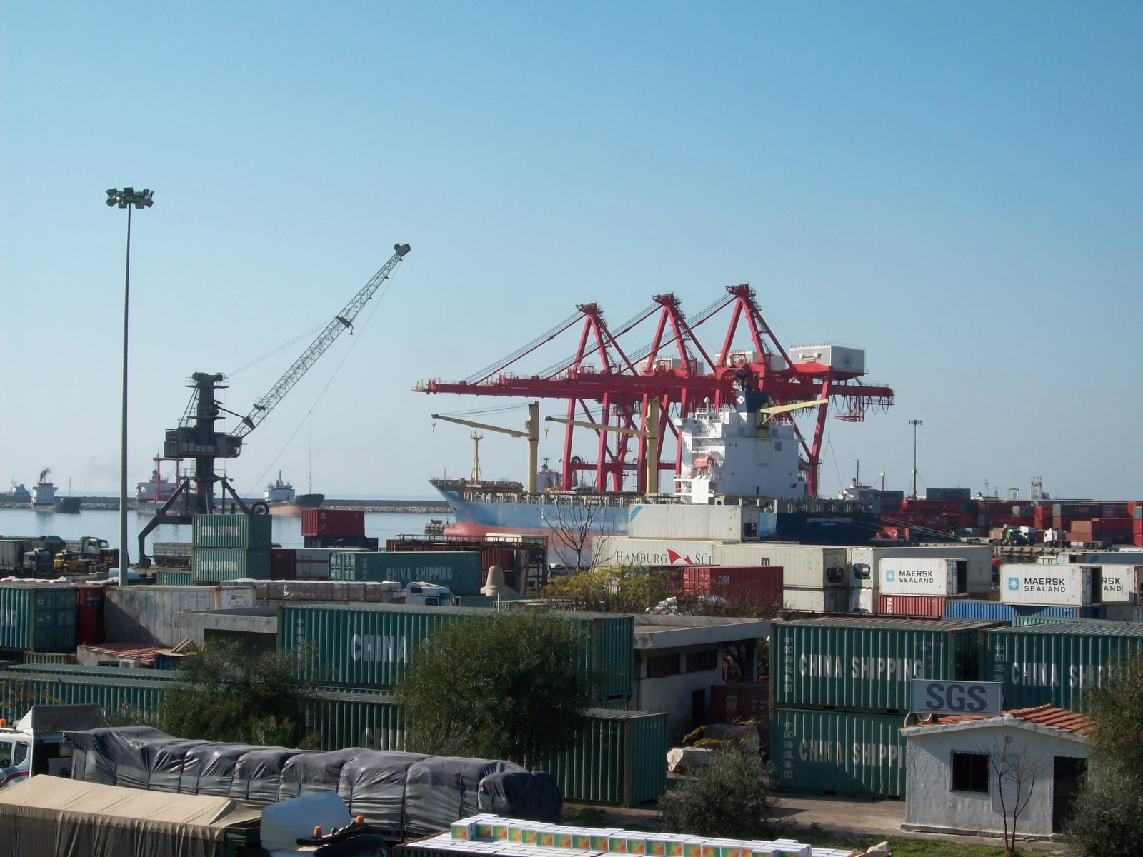 Harbour in the Syrian Arab Republic, photographed in 2008
