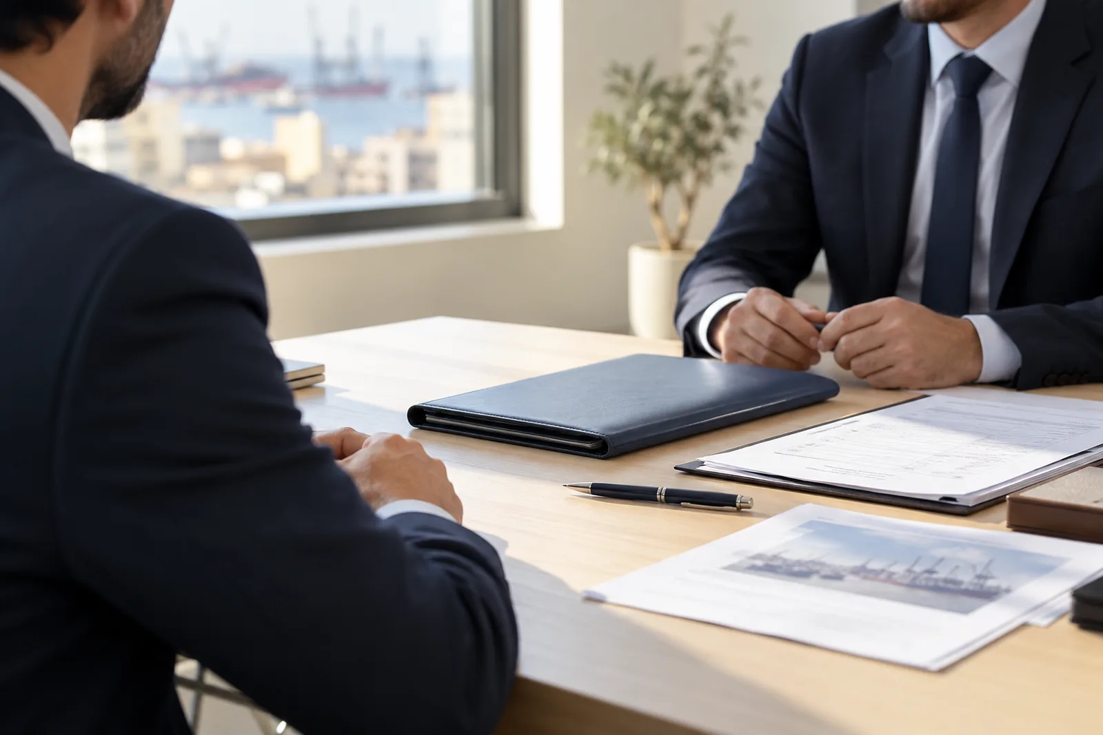 Business meeting in an office
